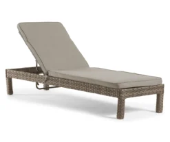 Broyhill Eagle Brooke All-Weather Wicker Cushioned Chaise Lounger