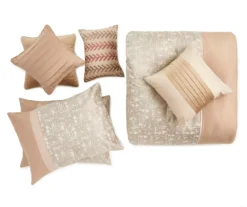 Broyhill Deline Hatched Tan 8-Piece Comforter Set 11 Broyhill Deline Hatched Tan 8-Piece Comforter Set -Furniture Promotion Store 810459640 1