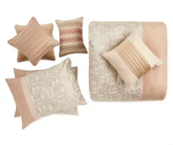 Broyhill Deline Hatched Tan 8-Piece Comforter Set 10 Broyhill Deline Hatched Tan 8-Piece Comforter Set -Furniture Promotion Store 810459766 1 1