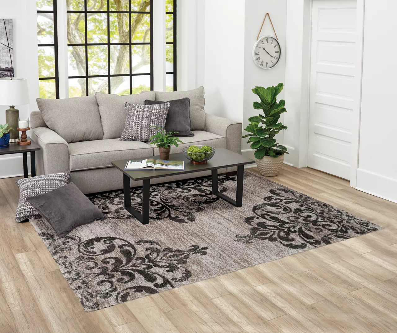 Broyhill Structures Korden Damask Area Rug 4 Broyhill Structures Korden Damask Area Rug - Image 2