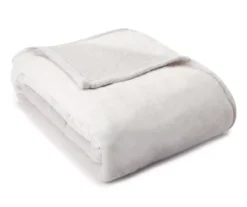 Broyhill Gray Velvet Plush Blanket -Furniture Promotion Store 810469147 1