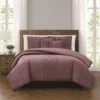 Broyhill Purple Crinkle 5-Piece Comforter Set