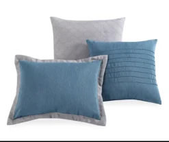 Vittorio Teal & Gray Comforter Set -Furniture Promotion Store 810485246 810485247 11