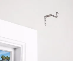 Brushed Nickel Adjustable Curtain Rod Brackets, 2-Pack -Furniture Promotion Store 810489229 2 1