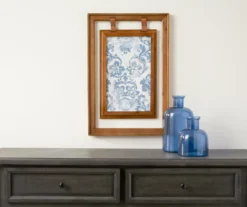 Double-Framed Light Blue Damask Hanging Wall Decor -Furniture Promotion Store 810498388 2