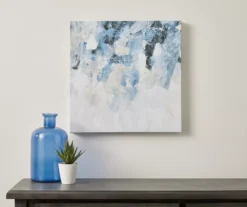 Blue Abstract Stretched Canvas -Furniture Promotion Store 810498390 2