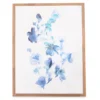 Blue Flowers Framed Canvas -Furniture Promotion Store 810498697