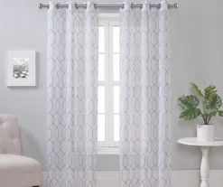 Broyhill Geo Sheer Grommet Curtain Panel Pair -Furniture Promotion Store 810507478