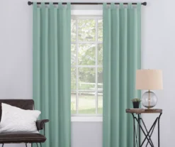 Broyhill Durham Semi-Sheer Textured Tab Top Curtain Panel 39 Broyhill Durham Semi-Sheer Textured Tab Top Curtain Panel -Furniture Promotion Store 810511393 3