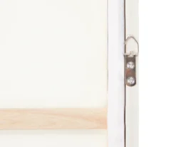 Framed White Floral Canvas -Furniture Promotion Store 810513213 3