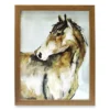 Brown Horse Framed Plaque -Furniture Promotion Store 810515530