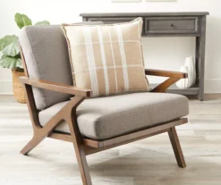 Tan & White Plaid Throw Pillow -Furniture Promotion Store 810515801 2