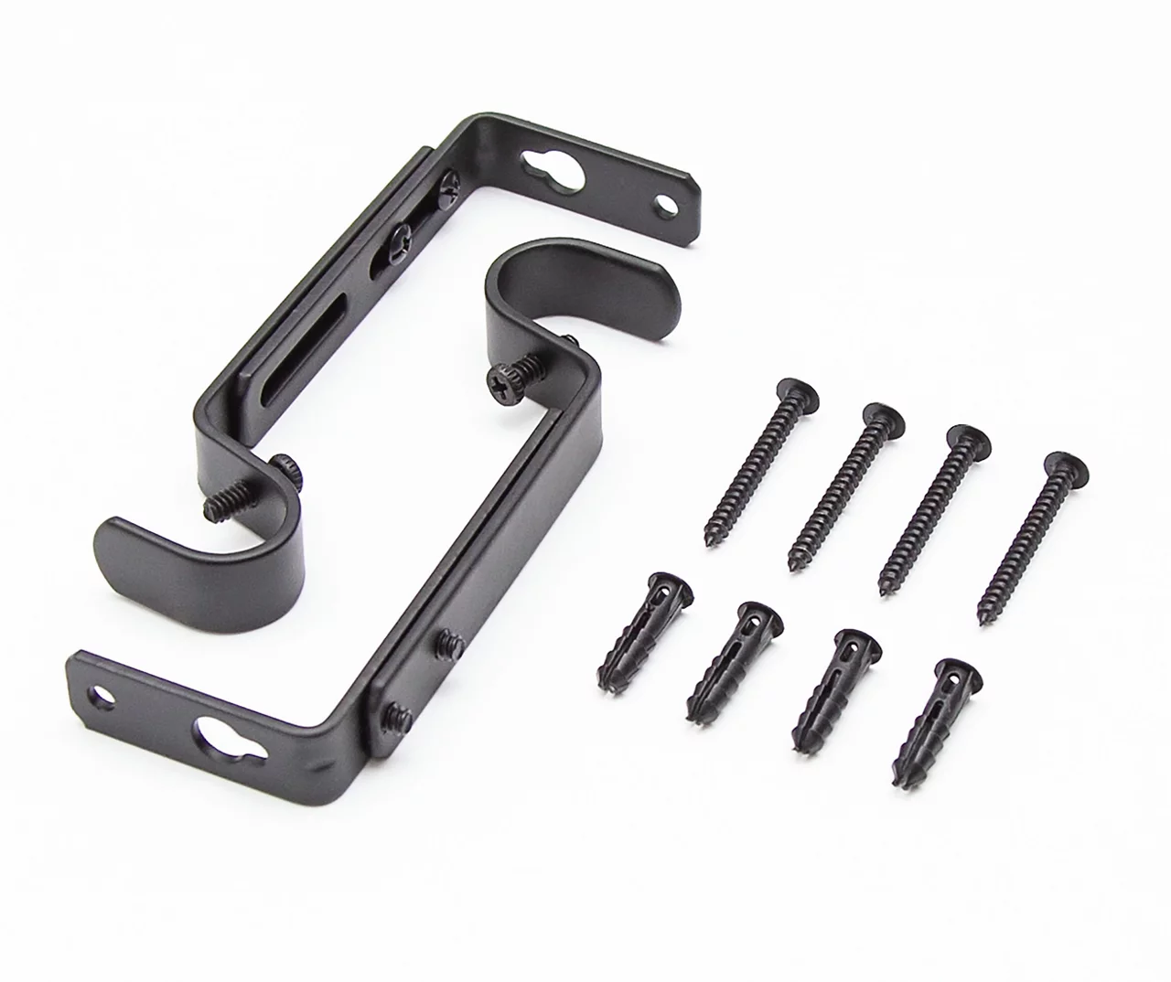 Legacy Black Adjustable Curtain Rod Brackets, 2-Pack 10 Legacy Black Adjustable Curtain Rod Brackets, 2-Pack - Image 8