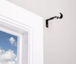 Legacy Brown-Black Adjustable Curtain Rod Brackets, 2-Pack -Furniture Promotion Store 810524291 6