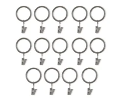 Legacy Antique Pewter Curtain Rod Clip Rings, 14-Pack -Furniture Promotion Store 810524292 3