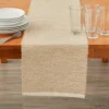 Beige & Tan Diagonal Stripe Table Runner -Furniture Promotion Store 810530289