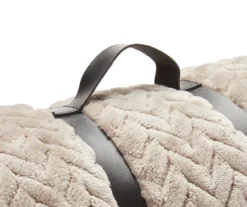 Tan Zigzag-Embossed Velvet Queen Blanket 10 Tan Zigzag-Embossed Velvet Queen Blanket -Furniture Promotion Store 810531013 810617575 3