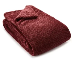 Tawny Port Jacquard Supreme Velvet King Blanket -Furniture Promotion Store 810531016 1