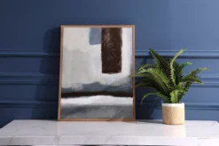 Brown & Gray Abstract 2 Wall Canvas -Furniture Promotion Store 810546211 2