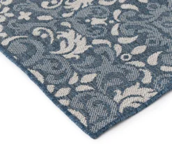 Broyhill Sandpointe Cobalt & Ecru Damask Outdoor Area Rug -Furniture Promotion Store 810546507 810546506 810546505 810546504 810546503 3