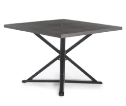 Broyhill Autumn Cove Wood Look Square Steel Patio Dining Table -Furniture Promotion Store 810553658 1