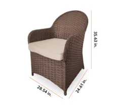 Broyhill Autumn Cove All-Weather Wicker Cushioned Patio Captain's Dining Chair -Furniture Promotion Store 810554526 99 1