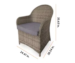 Broyhill Autumn Cove All-Weather Wicker Cushioned Patio Captain's Dining Chair -Furniture Promotion Store 810554527 99 1