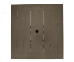 Autumn Cove Light Brown Wood Look Square Steel Patio Dining Table -Furniture Promotion Store 810557039 3 1