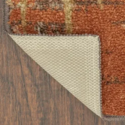 Broyhill Brown & Red Abstract Patchwork Accent Rug 23 Broyhill Brown & Red Abstract Patchwork Accent Rug -Furniture Promotion Store 810557489 2