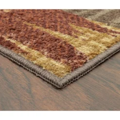 Broyhill Brown & Red Abstract Patchwork Accent Rug 31 Broyhill Brown & Red Abstract Patchwork Accent Rug -Furniture Promotion Store 810557651 4