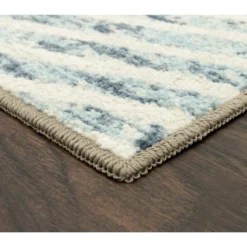 Broyhill Blue & Brown Modern Angles Accent Rug -Furniture Promotion Store 810557655 1