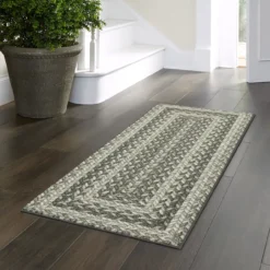 Broyhill Gray Braided Print Accent Rug -Furniture Promotion Store 810557665 11