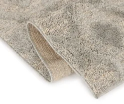 London Light Gray Diamond Lattice Shag Runner Rug, (2' X 7') -Furniture Promotion Store 810562953 2