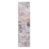 Paityn Gray & Blue Abstract Runner Rug, (2' X 7') -Furniture Promotion Store 810563289