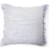 Blue Textured Stripe Square Throw Pillow -Furniture Promotion Store 810565458