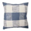Linden Navy & Cream Buffalo Plaid Square Throw Pillow 2 Linden Navy & Cream Buffalo Plaid Square Throw Pillow -Furniture Promotion Store 810565459