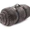 Charcoal Chevron Embossed Velvet Queen Blanket -Furniture Promotion Store 810573788 810573789