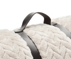 Whisper White Zigzag-Embossed Velvet King Blanket -Furniture Promotion Store 810573800 810573798 810617576 4 1