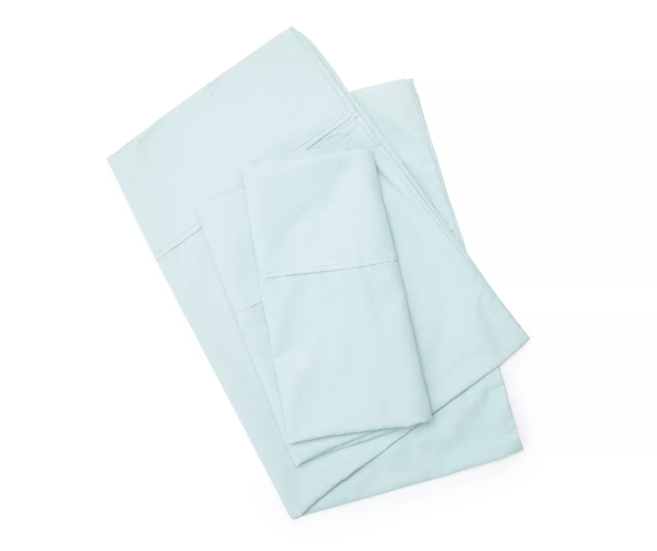 Aqua 300-Thread Count Queen 4-Piece Sheet Set 3 Aqua 300-Thread Count Queen 4-Piece Sheet Set