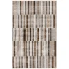 Bay Village Greige & Putty Block Stripe Area Rug, (8' X 10') -Furniture Promotion Store 810586498 810586494 810586502 1 2