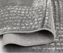 Hollyn Gunmetal Abstract Patchwork Area Rug, (5' X 7') -Furniture Promotion Store 810586499 810586495 810586503 4