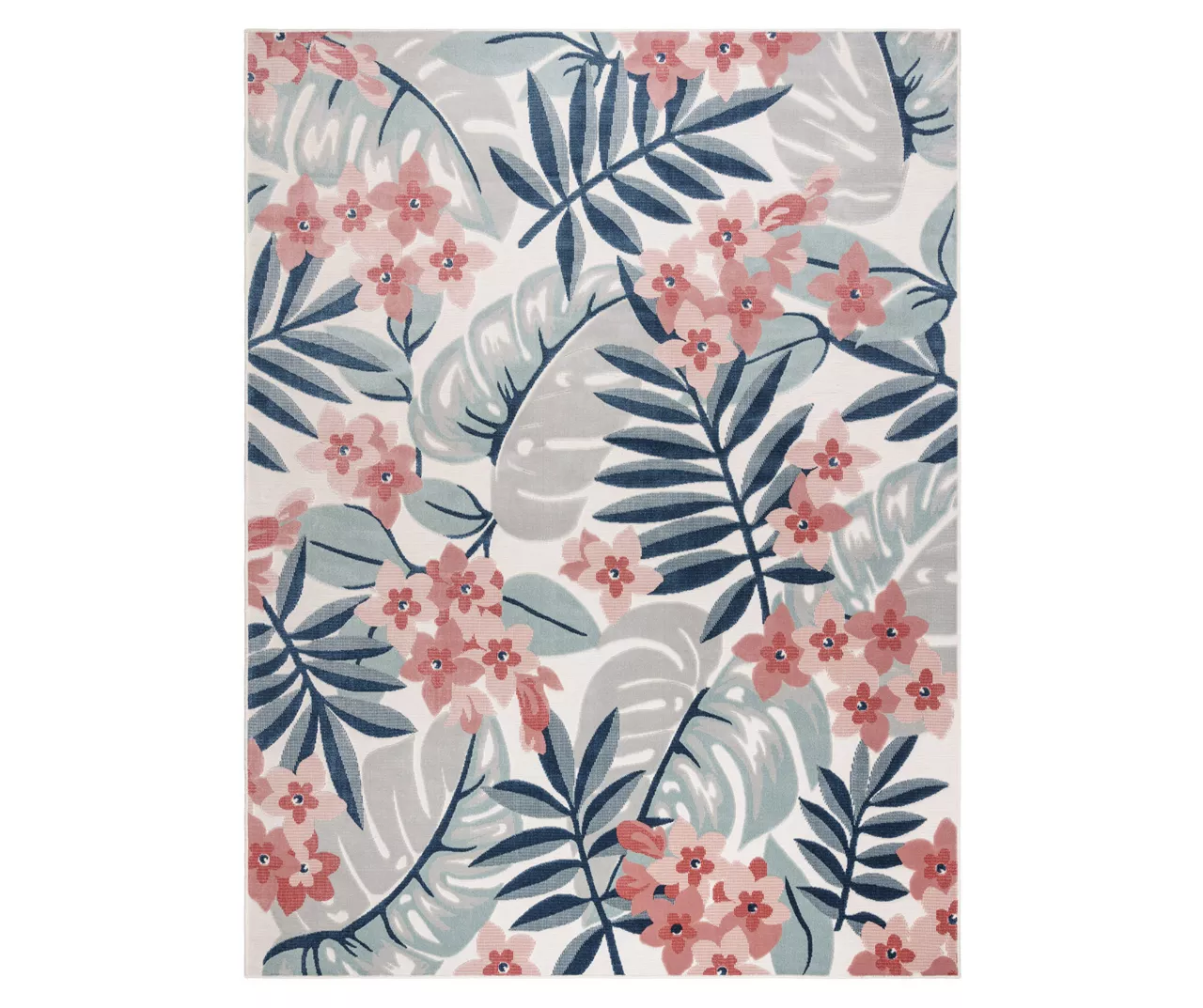 Broyhill Nauru Blue & Pink Floral Outdoor Area Rug 3 Broyhill Nauru Blue & Pink Floral Outdoor Area Rug