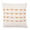 White & Tan Panna Stripe Throw Pillow 1 White & Tan Panna Stripe Throw Pillow -Furniture Promotion Store 810590726 A0
