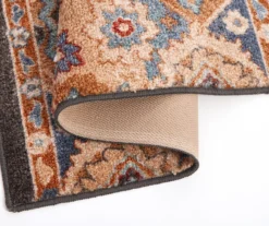 Broyhill Blue & Tan Traditional Floral Accent Rug 12 Broyhill Blue & Tan Traditional Floral Accent Rug -Furniture Promotion Store 810602620 810602619 A8 1