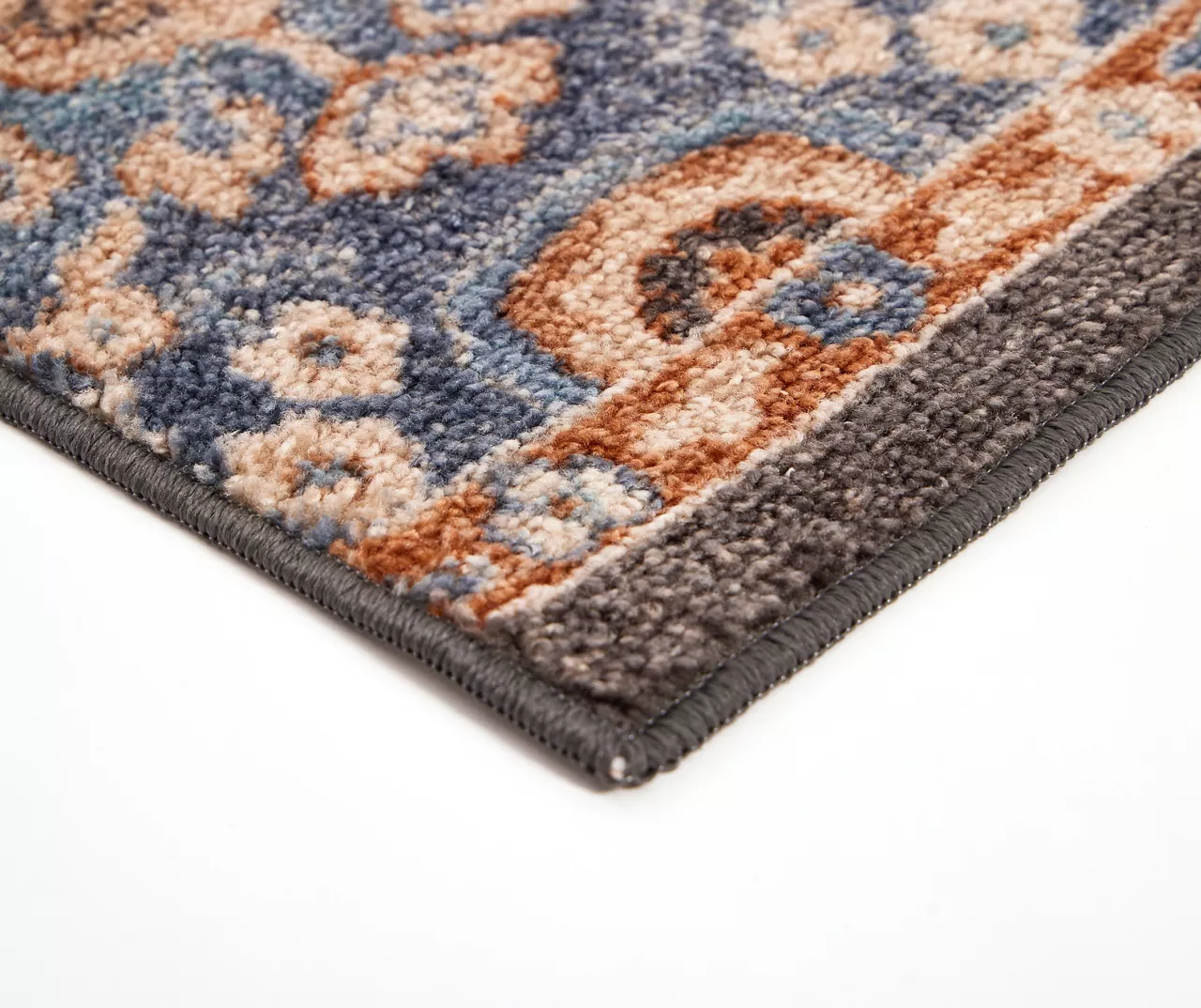 Broyhill Blue & Tan Traditional Floral Accent Rug 9 Broyhill Blue & Tan Traditional Floral Accent Rug - Image 7