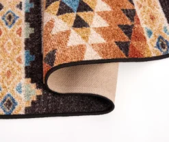 Broyhill Orange & Brown Geometric Accent Rug -Furniture Promotion Store 810602766 810602765 A8 1