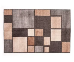 Broyhill Gray & Taupe Color Block Accent Rug -Furniture Promotion Store 810602769 A0