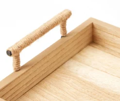 Light Brown Wood Tray With Metal Handles -Furniture Promotion Store 810603807 A8 2