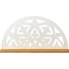 White Fleur-De-Lis Carved Wood Wall Shelf 2 White Fleur-De-Lis Carved Wood Wall Shelf -Furniture Promotion Store 810606707 A0 1