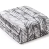 Gray & White Herringbone Queen/King Plush Velvet Blanket -Furniture Promotion Store 810609052 A0 1